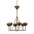 Visual Comfort Alberto 6 Light 30" Wide Chandelier Antique Bronze Leaf