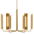 Visual Comfort Carson 36" Wide LED Chandelier Burnished Brass