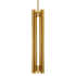 Visual Comfort Carson 5" Wide LED Mini Pendant Burnished Brass