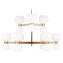 Visual Comfort Londyn 18 Light 37" Wide Chandelier Burnished Brass