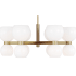 Visual Comfort Londyn 12 Light 28" Wide Chandelier Burnished Brass
