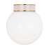 Visual Comfort Monroe 9" Wide Semi-Flush Globe Ceiling Fixture Burnished Brass