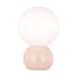 Visual Comfort Suki 8" Tall LED Rechargeable Table Lamp with Milk Glass Shade Blush