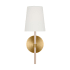 Visual Comfort Monroe 14" Tall Bathroom Sconce Burnished Brass