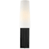 Visual Comfort Blocco 53" Tall Column Floor Lamp with Linen Shade Midnight Black