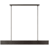 Visual Comfort Pench 54" Wide LED Linear Chandelier Dark Bronze