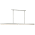 Visual Comfort Linea 60" Wide LED Linear Chandelier Antique Nickel