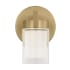 Visual Comfort Esfera 6" Tall Wall Sconce Natural Brass