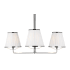 Visual Comfort Esther 3 Light 27" Wide Chandelier Polished Nickel