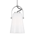 Visual Comfort Hazel 6" Wide Mini Pendant Polished Nickel