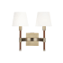 Visual Comfort Katie 2 Light 13" Tall Bathroom Sconce Time Worn Brass