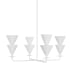 Visual Comfort Cornet 4 Light 36" Wide Chandelier Cast Plaster