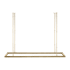 Visual Comfort Stagger 50" Wide Linear Chandelier Natural Brass