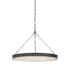 Visual Comfort Matthew 30" Wide LED Ring Chandelier Bronze / Alabaster