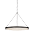 Visual Comfort Matthew 40" Wide LED Ring Chandelier Bronze / Alabaster