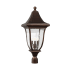 Visual Comfort Oakmont 3 Light 30" Tall Post Light Patina Bronze