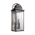Visual Comfort Wellsworth 3 Light 18" Tall Outdoor Wall Sconce Antique Bronze