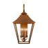 Visual Comfort Galena 4 Light 25" Tall Outdoor Wall Sconce Natural Copper
