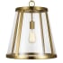 Visual Comfort Harrow 16" Wide Pendant Burnished Brass