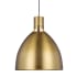 Visual Comfort Brynne 17" Wide LED Pendant Burnished Brass