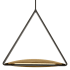 Visual Comfort Cymbal 22" Wide LED Pendant Dark Bronze / Natural Brass