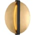 Visual Comfort Cymbal 22" Tall LED Bathroom Sconce Dark Bronze / Natural Brass