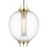 Visual Comfort Taro 9" Wide Mini Pendant Antique Brass