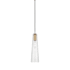 Visual Comfort Osvaldo 5" Wide Mini Pendant Antique-Burnished Brass / Clear Glass