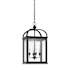 Visual Comfort Rhoades 4 Light 19" Wide Taper Candle Style Chandelier Bronze / Clear Glass