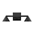 Visual Comfort Midrand 3 Light 6" Wide LED Vanity Light Nightshade Black