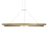 Visual Comfort Grace 65" Wide Ring Chandelier Hand Rubbed Antique Brass / Natural Oak
