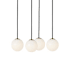 Visual Comfort Orbet 11" Wide LED Multi Light Pendant Hand Rubbed Antique Brass