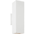Visual Comfort Pohl 2 Light 19" Tall Outdoor Wall Sconce with Durable StoneStrong Shade Outdoor Textured White