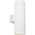 Visual Comfort Outdoor Cylinders 2 Light 18" Tall Outdoor Wall Sconce with Durable StoneStrong Shade Outdoor Textured White