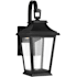 Visual Comfort Warren 14" Tall LED Outdoor Wall Sconce with Clear Glass Panels Textured Black