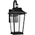 Visual Comfort Warren 20" Tall LED Outdoor Wall Sconce with Clear Glass Panels Textured Black