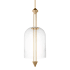 Visual Comfort Cathedral 10" Wide LED Mini Pendant Natural Brass