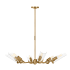 Visual Comfort Mezzo 6 Light 40" Wide Chandelier Burnished Brass