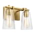 Visual Comfort Mercer 2 Light 13" Wide Vanity Light Burnished Brass