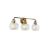 Visual Comfort Clara 3 Light 24" Wide Vanity Light Burnished Brass