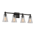 Visual Comfort Monterro 4 Light 30" Wide Vanity Light Aged Iron