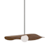 Visual Comfort Mahalo 28" Wide LED Pendant Bronze / Natural Oak
