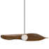 Visual Comfort Mahalo 40" Wide LED Pendant Bronze / Natural Oak