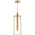Visual Comfort Melange 30" Medium Floating Alabaster Disc Pendant by Kelly Wearstler Antique Burnished Brass / Alabaster