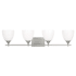 Visual Comfort Toffino 4-Light Vanity by Drew & Jonathan Brushed Steel