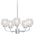 Volume Lighting Aria 5 Light 26" Wide Chandelier Polished Nickel