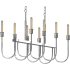 Volume Lighting Concord 8 Light 34" Wide Abstract Chandelier Polished Nickel