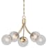 Volume Lighting 5 Light 26" Wide Shaded Chandelier Antique Gold