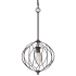 Volume Lighting 12" Wide Single Pendant with Intricate Metal Frame Antique Bronze