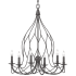 Volume Lighting 6 Light 27" Wide Taper Candle Style Chandelier Antique Bronze